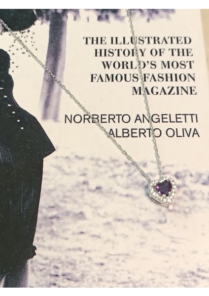 Ametis Taş Kalp Gümüş Kolye