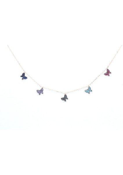 Kelebek Şans Gümüş Kolye