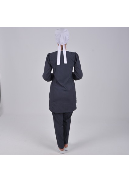 Antrasit Soft Likra Hemşire Doktor Tesettür Takım fiyatları