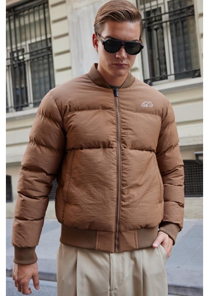 Erkek Bomber Şişme Mont Kahverengi - 3635DNGR modelleri