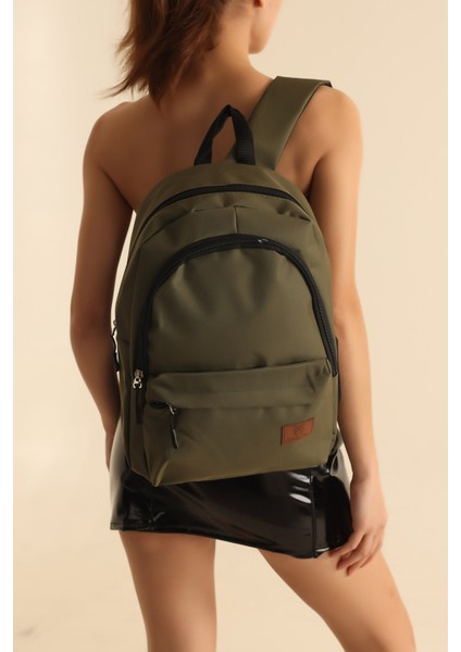 Haki Bol Gözlü Sırt Çantası