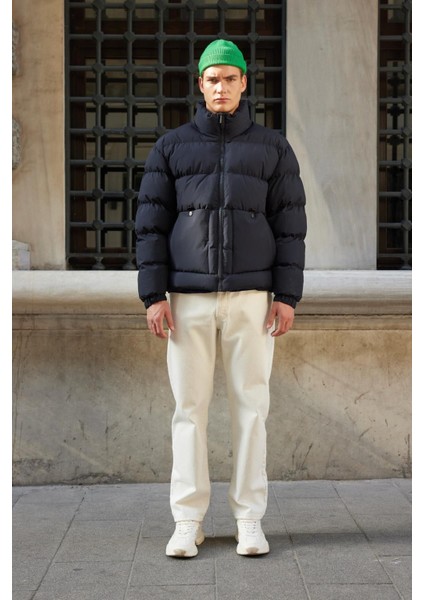 Erkek Su Geçirmez Şişme Mont Lacivert - 3634DNGR fiyatları