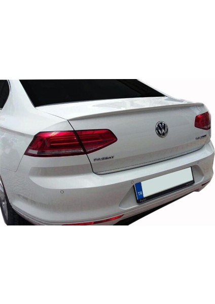 Vw Passat B8 Uyumlu Plastik Parlak Siyah Boyalı Spoiler