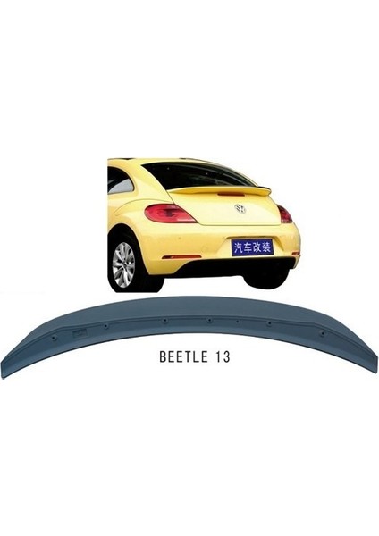 Vw New Beetle Plastik Parlak Siyah Boyalı Spoiler