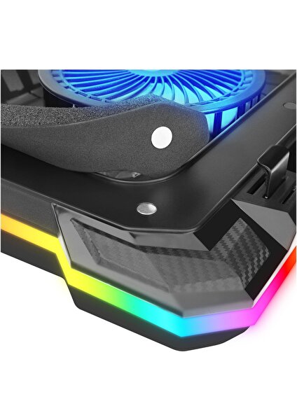 Cyclone S49 Rgb Fanlı 14"-19'' LED Ekranlı Notebook Soğutucu