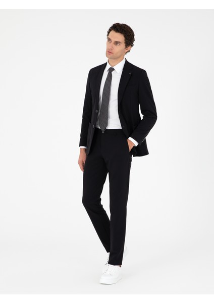 Erkek Siyah Slim Fit Takım Elbise 50296939-VR046 fırsatları