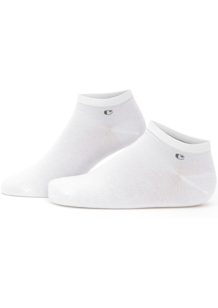 Erkek Beyaz Sneaker Pamuk Karışımlı Çorap 50299935-600