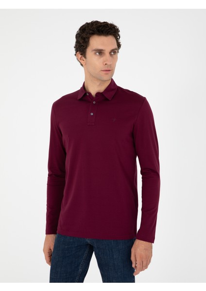 Erkek Bordo Sweatshirt 50294327-VR014
