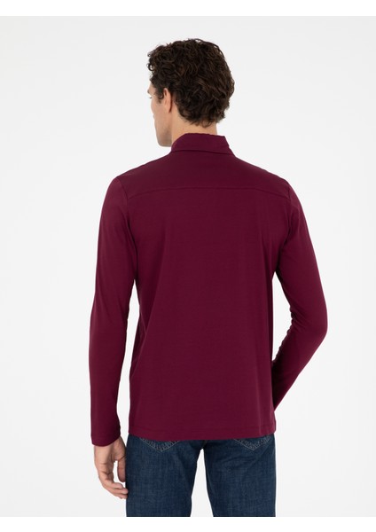 Erkek Bordo Sweatshirt 50294327-VR014