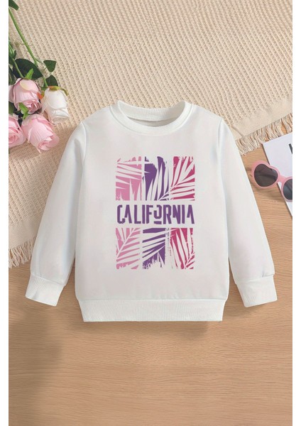 Özel Tasarım California Tarz Oversize Çocuk Sweatshirt 12631