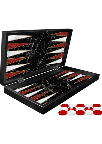 Classic Black Marble Tavla modelleri