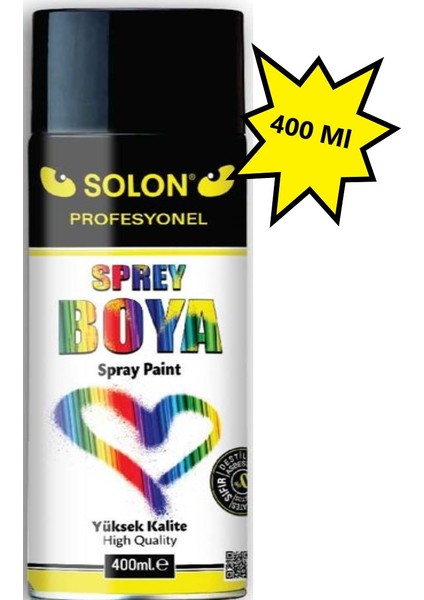 Taraftar Seti Sprey Boya, Siyah-Beyaz 400 ml