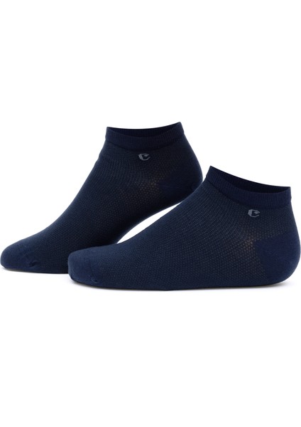 Erkek Lacivert Sneaker Pamuk Karışımlı Çorap 50299935-200