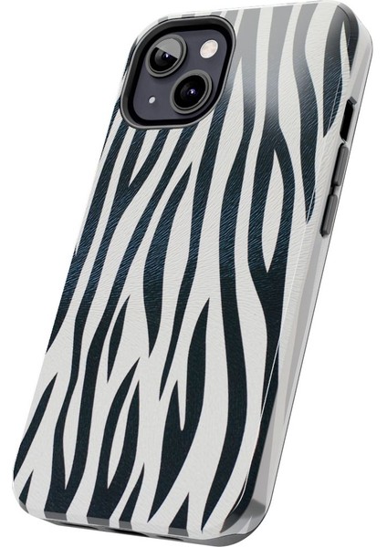 iPhone 13 Uyumlu Zebra Desenli Telefon Kılıfı | Yumuşak Dokulu & Şık Tasarım