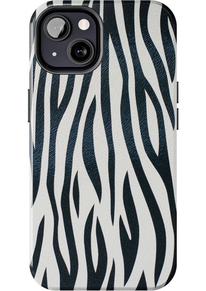 iPhone 13 Uyumlu Zebra Desenli Telefon Kılıfı | Yumuşak Dokulu & Şık Tasarım