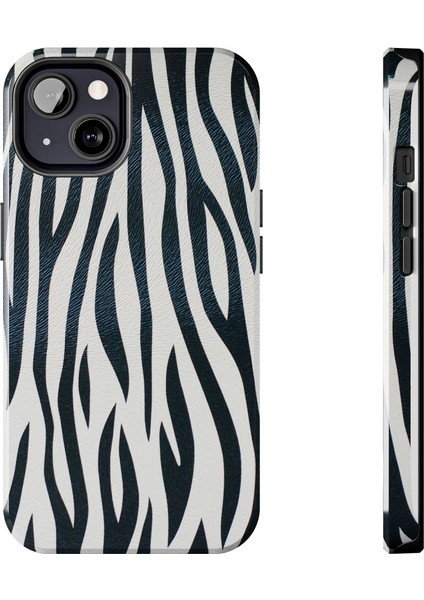 iPhone 13 Uyumlu Zebra Desenli Telefon Kılıfı | Yumuşak Dokulu & Şık Tasarım