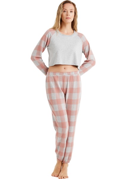 Kadın Pijama Takımı 60492 - Gri Melanj fiyatları