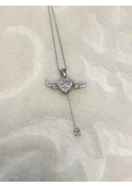 Kalp Melek Kanadı Gümüş Kolye fiyatları