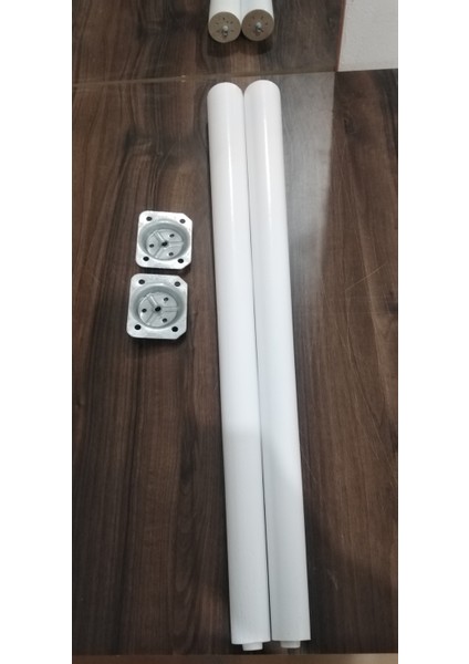 60 cm 2li beyaz konik ayak.