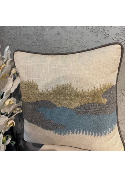 Modern Desenli Dekoratif Kare Yastık