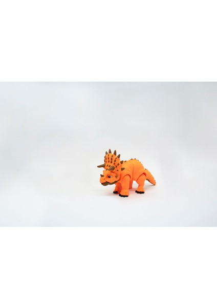Triceratops 3D Hareketli Model Orta Boy