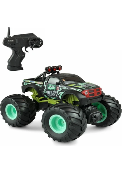 1:18 Rc Uzaktan Kumandalı Araba Off Road Araba Bigfoot Monster Car Yeşil