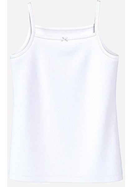 Buxe Beyazı Kare Yaka Basic Askılı Kız Çocuk Atlet 2'li fiyatları