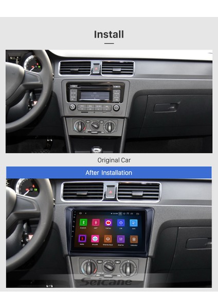 Skoda Rapıd 2013+ Multimedya Navigasyon Usb Kamera Carplayer 6 Ram