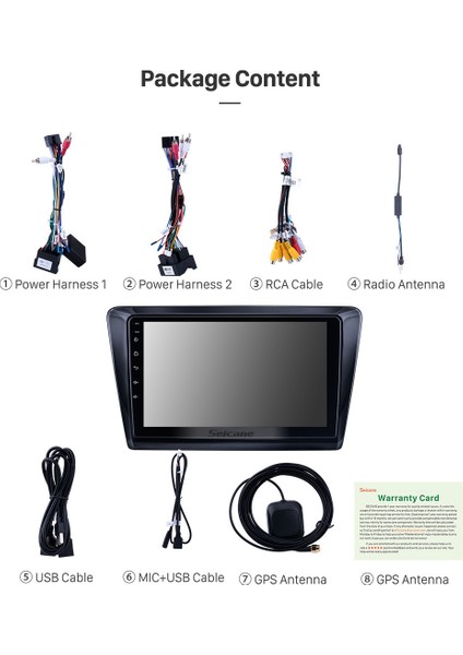 Skoda Rapıd 2013+ Multimedya Navigasyon Usb Kamera Carplayer 6 Ram