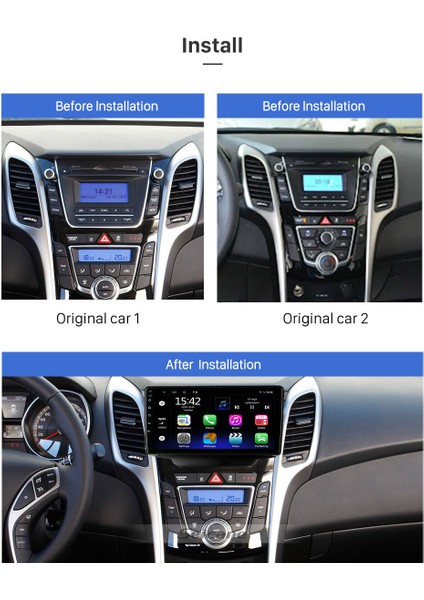 Hyundaı I-30 2015+ Multimedya Navigasyon Usb Kamera Carplayer 6 Ram