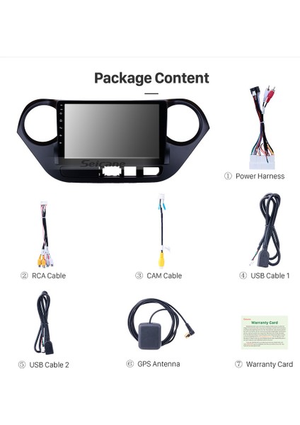 Hyundaı I10 2014-2017 Multimedya Navigasyon Usb Kamera Carplayer