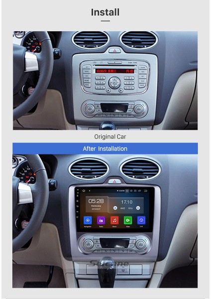 Ford Focus 2 Dijital 1999-2008 Multimedya Navigasyon Usb Kamera Carplayer