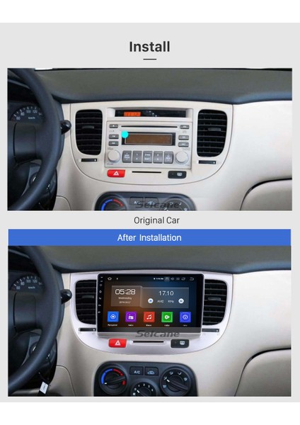 Kıa Rıo 2007+ Multimedya Navigasyon Usb Kamera Carplayer 6 Ram