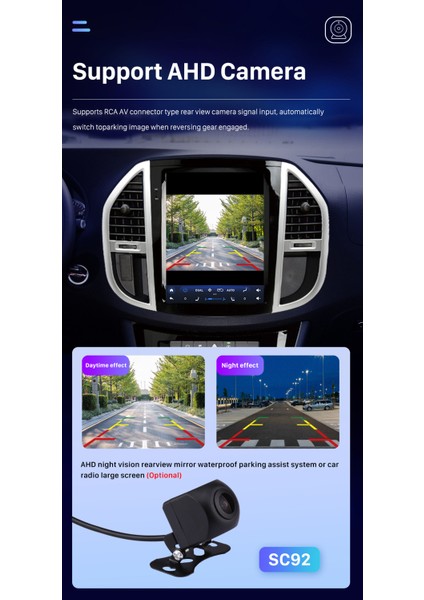 Mercedes Vıto W447 2014-2021 Multimedya Navigasyon Usb Kamera Carplayer