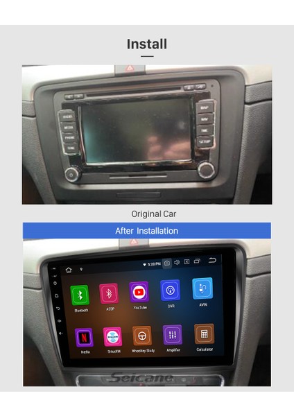 Skoda Superb 2009-2013 Multimedya Navigasyon Usb Kamera Carplayer 4 Ram