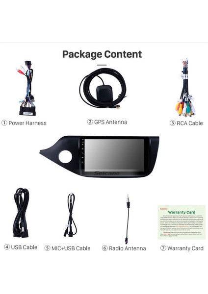 Kıa Ceed 2013-2017 Multimedya Navigasyon Usb Kamera Carplayer 4 Ram