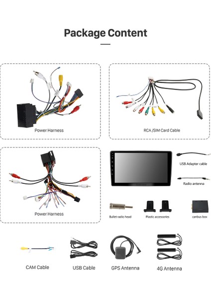 Fıat Ducato 2021-2023 Multimedya Navigasyon Usb Kamera Carplayer 4 Ram