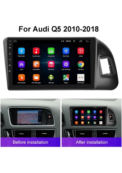 Audı Q5 2009-2018 Multimedya Navigasyon Usb Kamera Carplayer 4 Ram