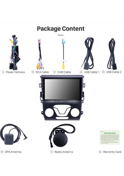 Ford Mondeo 2013+ Multimedya Navigasyon Usb Kamera Carplayer 6 Ram modelleri