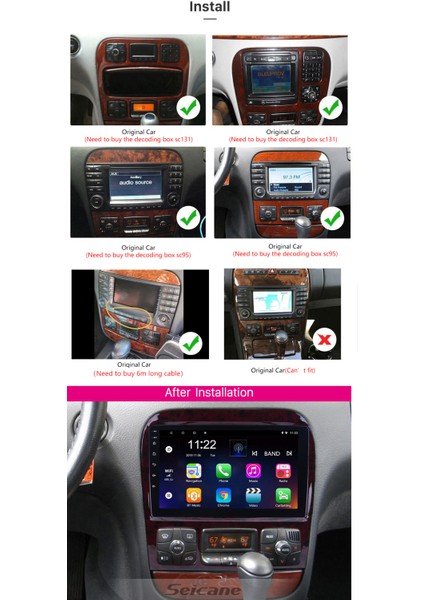 Mercedes S 2006+ Multimedya Navigasyon Usb Kamera Carplayer fiyatları