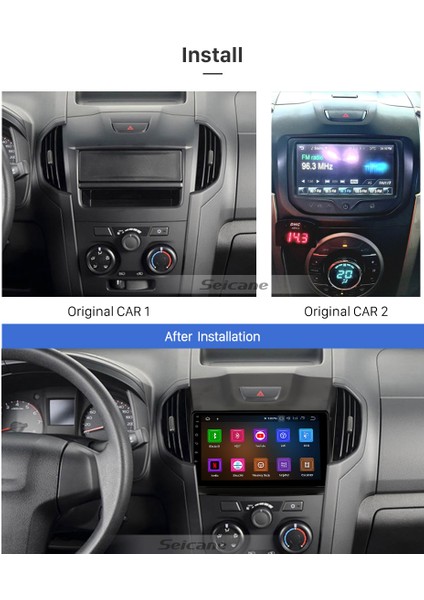 Isuzu D-Max 2015-2018 Multimedya Navigasyon Usb Kamera Carplayer 4 Ram