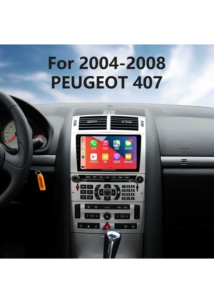 Peugeot 407 2004-2008 Multimedya Navigasyon Usb Kamera Carplayer 4 Ram
