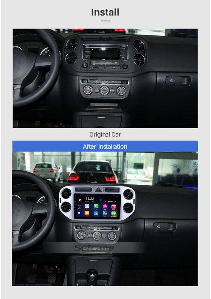 Vw Tıguan 2010 Multimedya Navigasyon Usb Kamera Carplayer 4 Ram