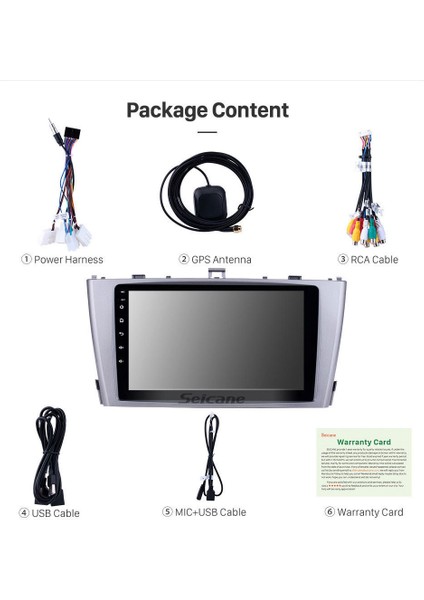Toyota Avensıs 2009-2015 Multimedya Navigasyon Usb Kamera Carplayer