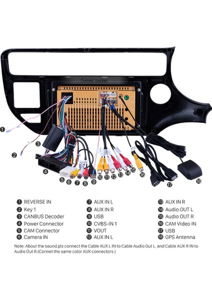 Kıa Rıo 2012-2014 Multimedya Navigasyon Usb Kamera Carplayer 6 Ram