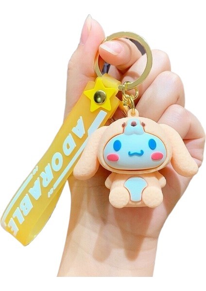 3 Karikatür Damla Kauçuk Bebek Anahtarlık Kolye Kadın Yaratıcı Çift Araba Okul Çant (Yurt Dışından)