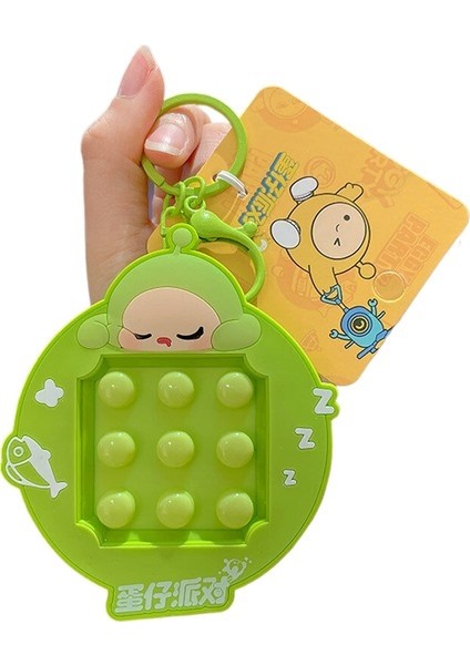 3 Eggboy Parti Serisi Anahtarlık Kolye Sevimli Çizgi Film Oyunu Etrafında Bebek Kit (Yurt Dışından)