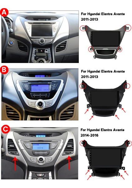 Hyundaı Elentra 2012-2014 Multimedya Navigasyon Usb Kamera Carplayer 6 Ram