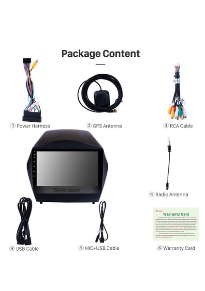 Hyundaı Ix35 2010-2015 Multimedya Navigasyon Usb Kamera Carplayer 6 Ram modelleri