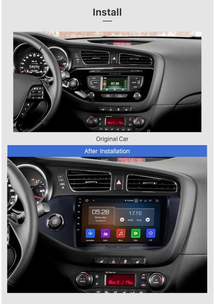 Kıa Ceed 2013-2017 Multimedya Navigasyon Usb Kamera Carplayer 6 Ram fiyatları